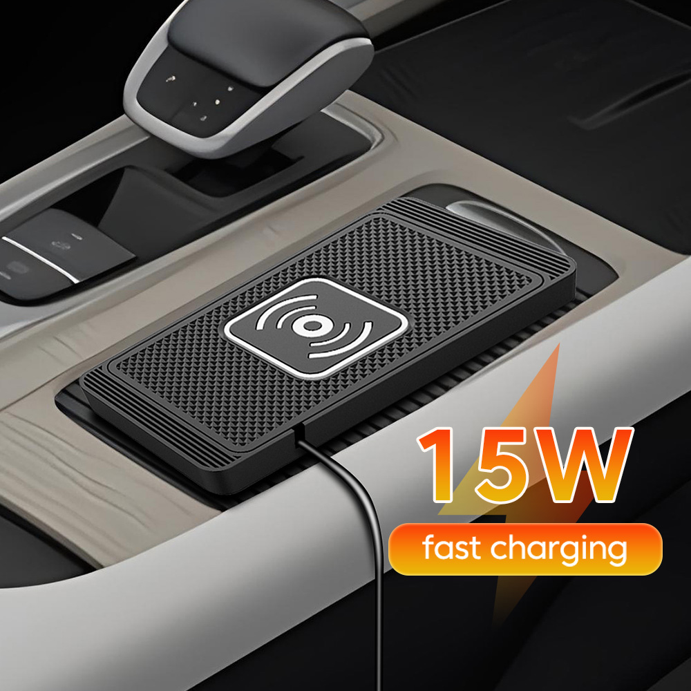 Wireless Charger Watch - 15w Wireless Charger Car Anti-skid Pad