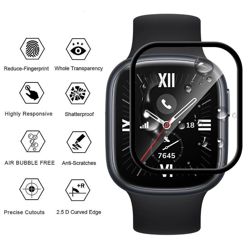 1-5PCS TPU Soft Film for Honor - огляд і ціна Watch Case Bumper