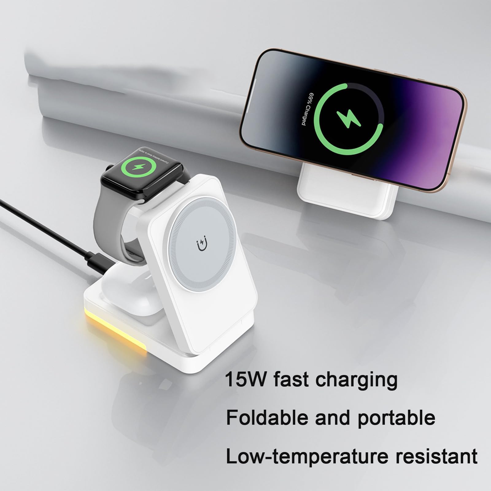 3-in-1 Foldable Wireless Charg - огляд і ціна Smartwatch Ac