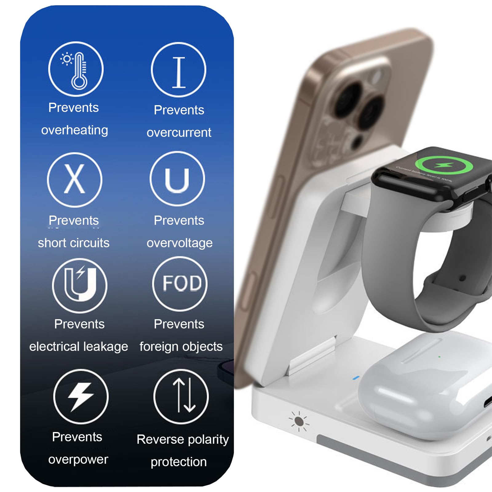 3-in-1 Foldable Wireless Charg - огляд і ціна Smartwatch Ac