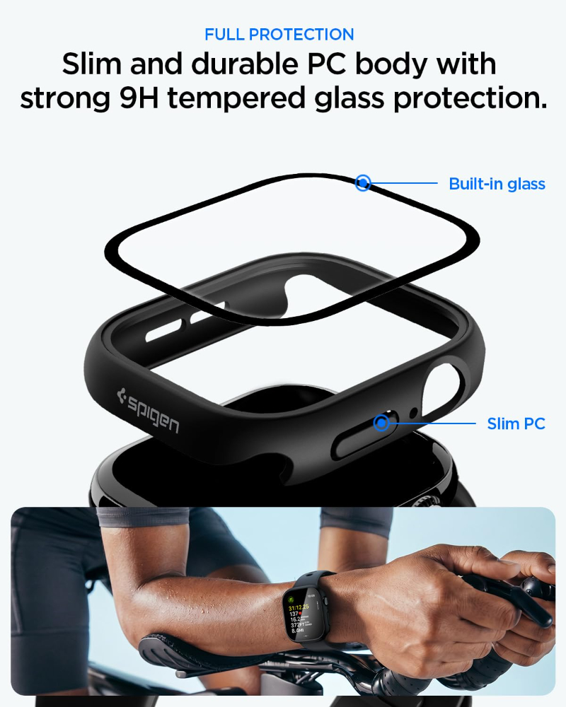 Tempered Glass+Case For Apple  - огляд і ціна Smartwatch Band Accessories