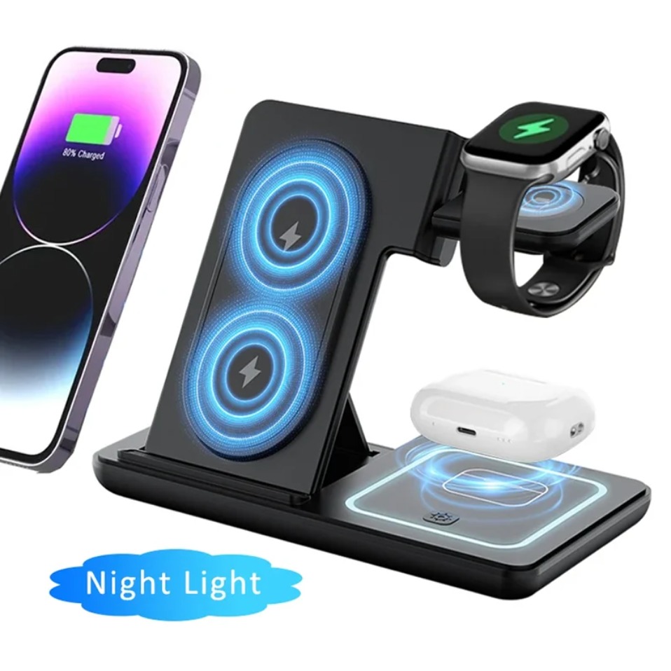 Night LED Light 3 In 1 Wireles - огляд і ціна Wireless Charger Watch