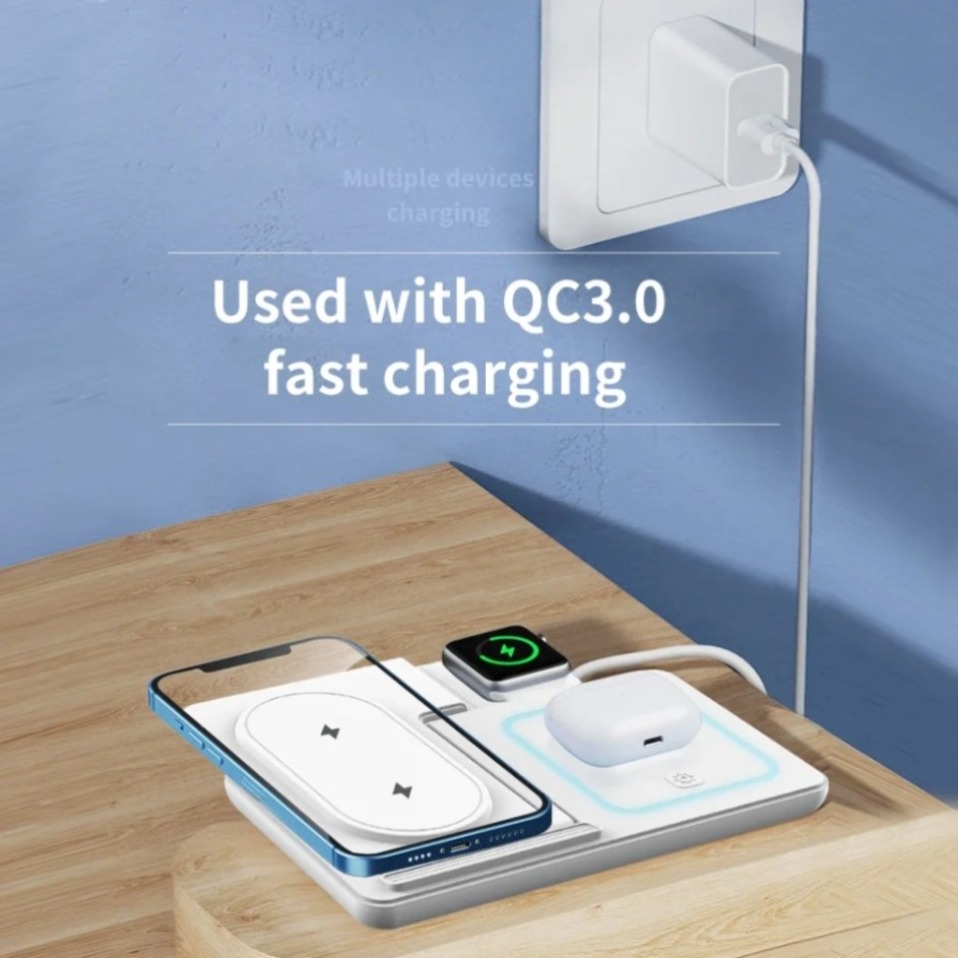 Night LED Light 3 In 1 Wireles - огляд і ціна Wireless Charger Watch