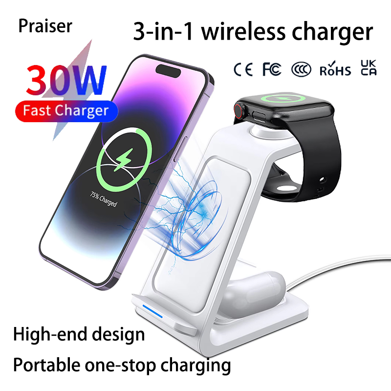 15W 3 in 1 Wireless Charger St - огляд і ціна Wireless Charger Watch