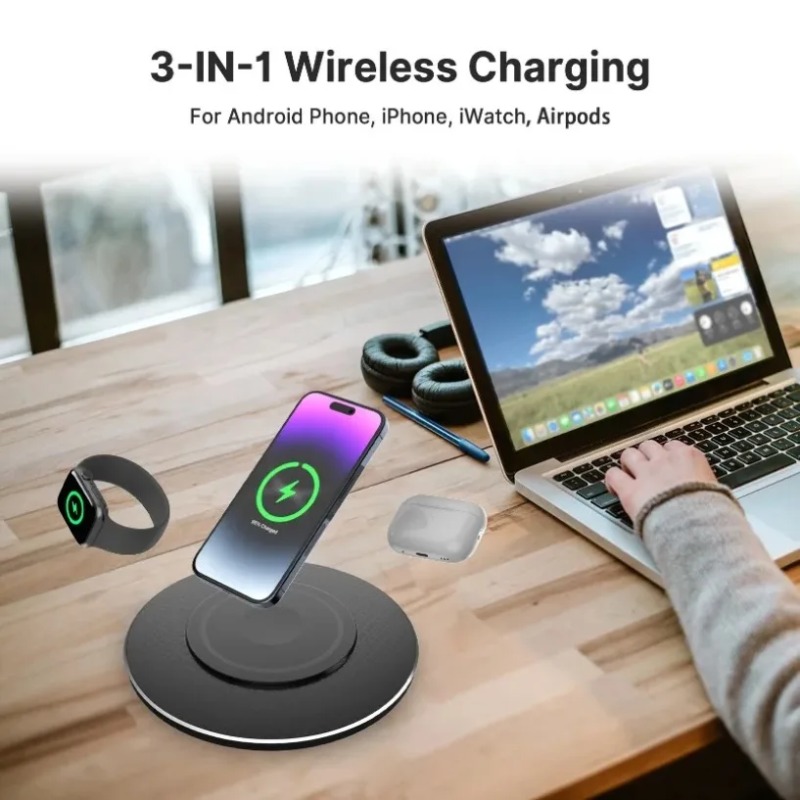 Compact 15W 3 In 1 Wireless Ch - огляд і ціна Wireless Charger Watch