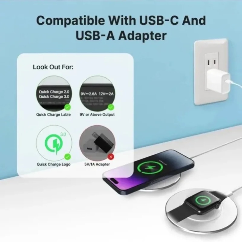 Compact 15W 3 In 1 Wireless Ch - огляд і ціна Wireless Charger Watch